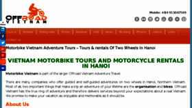 What Motorbikevietnam.com website looked like in 2018 (5 years ago)