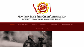 What Montanafirechiefs.com website looked like in 2018 (5 years ago)