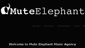 What Mute-elephant-music.co.uk website looked like in 2018 (5 years ago)