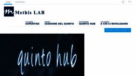 What Methislab.it website looked like in 2018 (5 years ago)