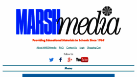 What Marshmedia.com website looked like in 2018 (5 years ago)