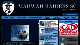 What Mahwahraiders.org website looked like in 2018 (5 years ago)