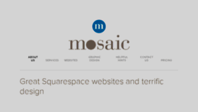 What Mosaicstudios.com.au website looked like in 2018 (5 years ago)