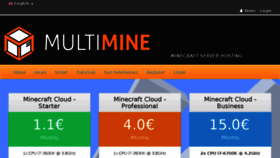 What Multimine.cz website looked like in 2018 (5 years ago)