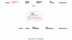 What Momsconfession.com website looked like in 2018 (5 years ago)
