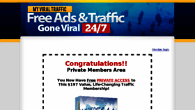 What Myviraltraffic.com website looked like in 2018 (5 years ago)