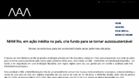 What Mamrio.org.br website looked like in 2018 (5 years ago)