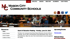 What Masoncityschools.org website looked like in 2018 (5 years ago)