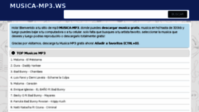 What Musica-mp3.ws website looked like in 2018 (7 years ago)