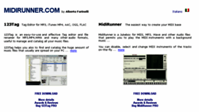 What Midirunner.com website looked like in 2018 (5 years ago)