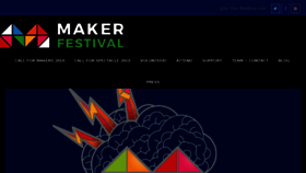 What Makerfestival.ca website looked like in 2018 (5 years ago)
