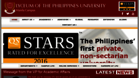 What Manila.lpu.edu.ph website looked like in 2018 (5 years ago)