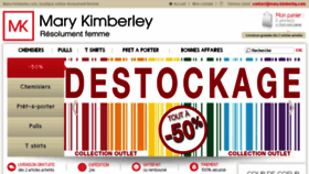 What Mary-kimberley.com website looked like in 2018 (5 years ago)