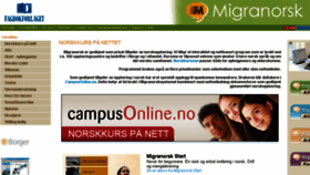What Migranorsk.no website looked like in 2018 (5 years ago)