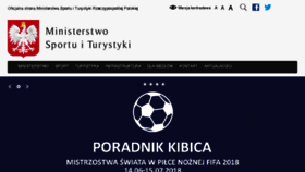 What Msport.gov.pl website looked like in 2018 (5 years ago)