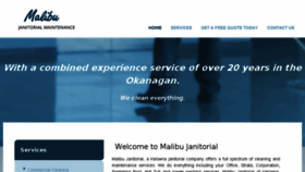 What Malibujanitorial.com website looked like in 2018 (5 years ago)
