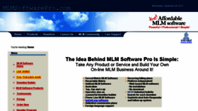 What Mlmsoftwarepro.com website looked like in 2018 (5 years ago)