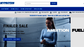What Myprotein.at website looked like in 2018 (5 years ago)