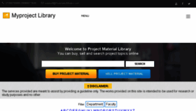 What Myprojectlibrary.com website looked like in 2018 (5 years ago)