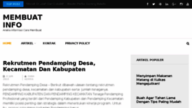 What Membuat.info website looked like in 2018 (5 years ago)