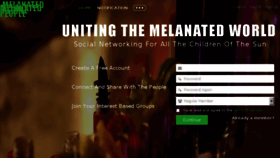 What Melanatedpeople.net website looked like in 2018 (5 years ago)