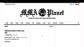 What Mmaplanetonline.com website looked like in 2018 (5 years ago)