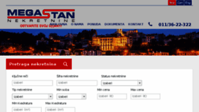 What Megastan.rs website looked like in 2018 (5 years ago)