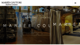 What Mariee-couture.fr website looked like in 2018 (5 years ago)