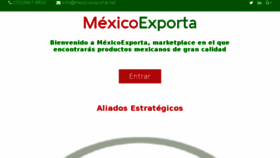 What Mexicoexporta.net website looked like in 2018 (5 years ago)
