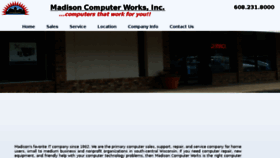 What Madisoncomputerworks.com website looked like in 2018 (7 years ago)