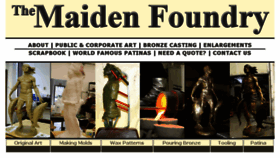 What Maidenfoundry.com website looked like in 2018 (5 years ago)