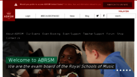 What My.abrsm.org website looked like in 2018 (5 years ago)