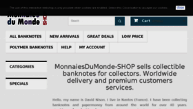 What Monnaiesdumonde-shop.fr website looked like in 2018 (5 years ago)