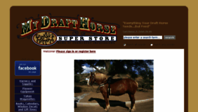 What Mydrafthorse.com website looked like in 2018 (5 years ago)