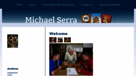 What Michaelserra.net website looked like in 2018 (5 years ago)