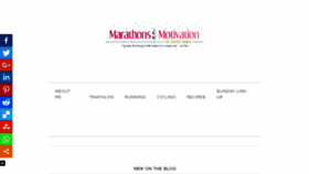 What Marathonsandmotivation.com website looked like in 2018 (5 years ago)