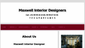 What Maxwellinterior.com website looked like in 2018 (5 years ago)