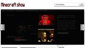 What Minecraftshow.com website looked like in 2018 (5 years ago)