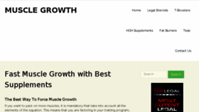 What Muscle-growth.net website looked like in 2018 (5 years ago)