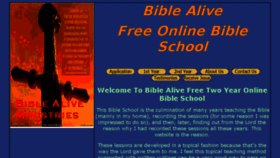 What Mybiblealive.com website looked like in 2018 (5 years ago)
