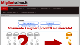 What Migliorissimo.it website looked like in 2018 (5 years ago)