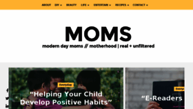 What Moderndaymoms.com website looked like in 2018 (5 years ago)