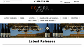 What Mywineguy.com.au website looked like in 2018 (5 years ago)