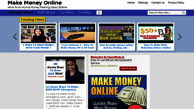 What Make-money-online.co.za website looked like in 2018 (5 years ago)