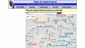 What Mapadecapitalfederal.com website looked like in 2018 (5 years ago)