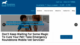 What Mobilevettoronto.com website looked like in 2018 (5 years ago)