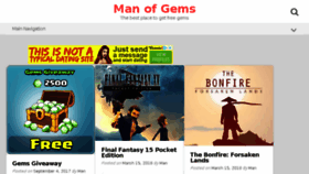 What Manofgems.com website looked like in 2018 (5 years ago)