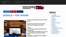 What Messengeriphone.com website looked like in 2018 (5 years ago)