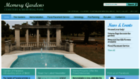 What Memorygardens.org website looked like in 2018 (7 years ago)