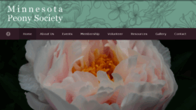 What Mnpeony.org website looked like in 2018 (5 years ago)